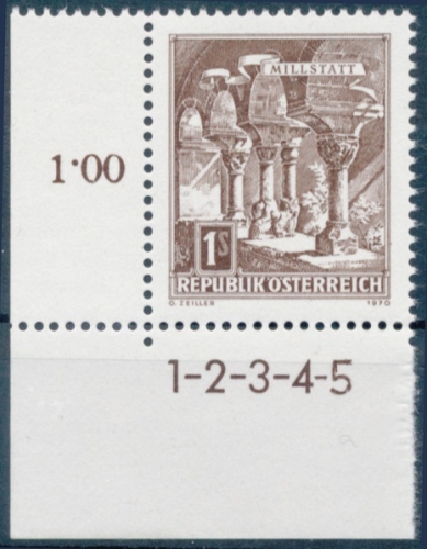 Briefmarke mit Symbolzahl(en)